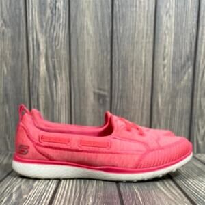 Skechers Topnotch Microburst Women Comfort Casual Slip On Shoes Pink 23317W Sz 8